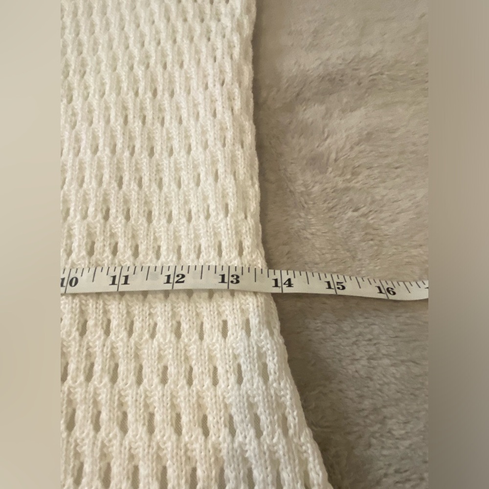Vintage Kate Spade White Pointelle Knit Sleeveless Maxi Dress with Slip Lining - Picture 12 of 17
